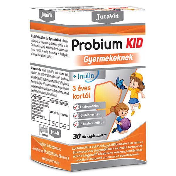 JutaVit Probium Kid Pentru Copii + Inulina 30 tablete masticabile Default Title