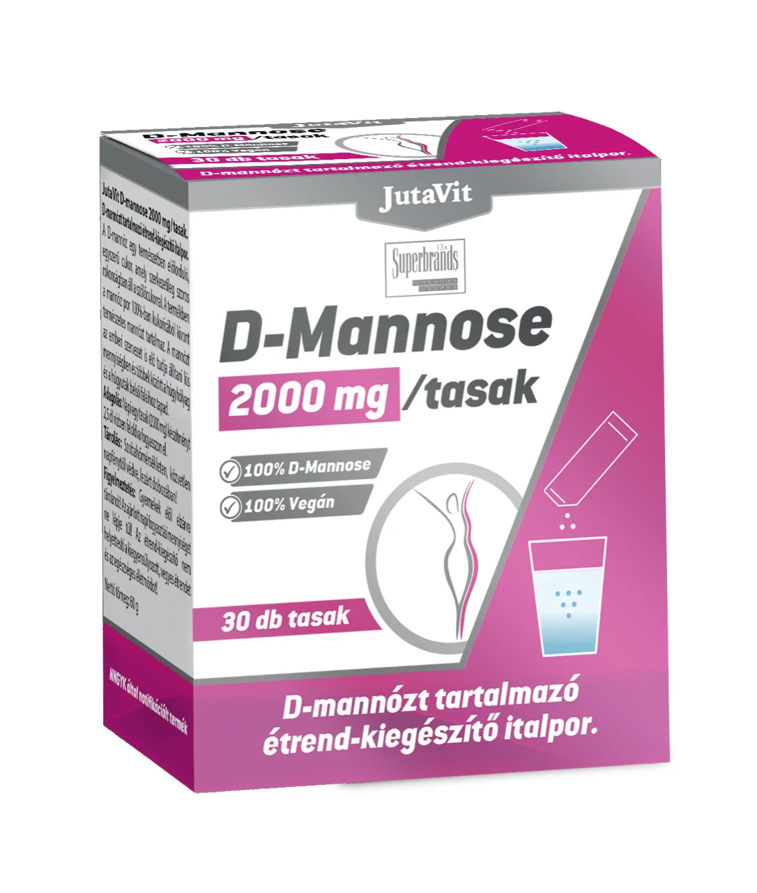 JUTAVIT D MANOZA 2000 mg/plic 30 plicuri