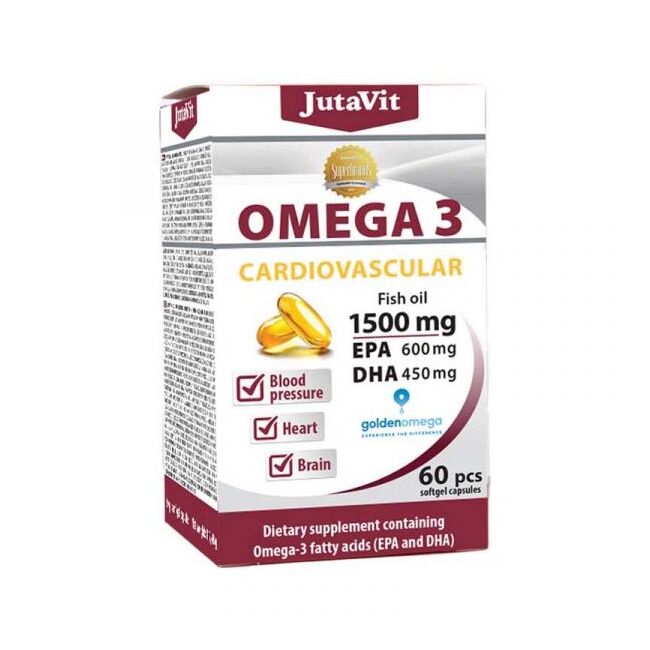 JutaVit OMEGA 3 CARDIOVASCULAR  1500 mg  EPA 600 mg  DHA 450 mg