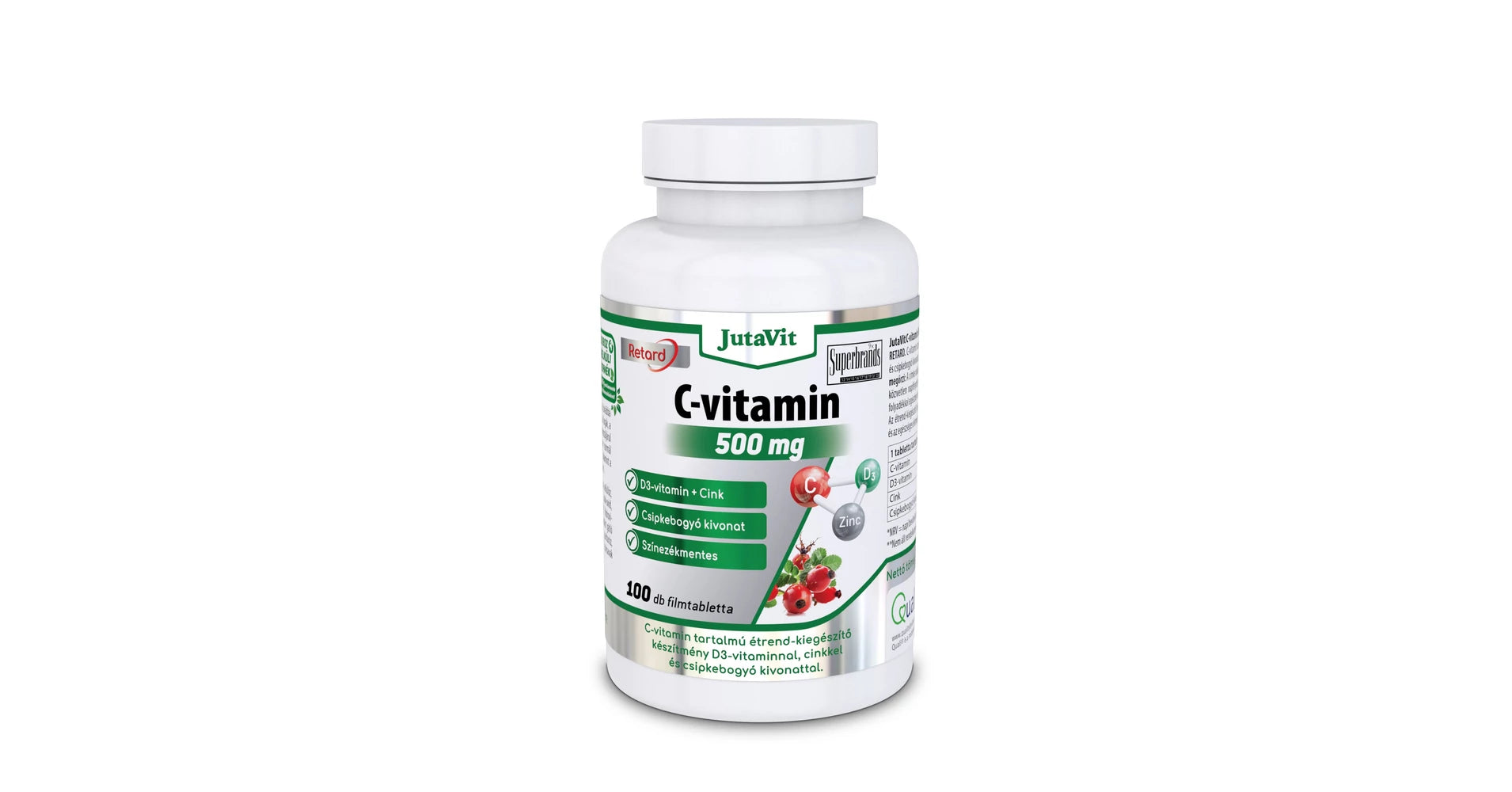 JUTAVIT VITAMINA C 500 MG +D3+ZINC+| EXTRACT DE MACESE RETARD 100 TAB