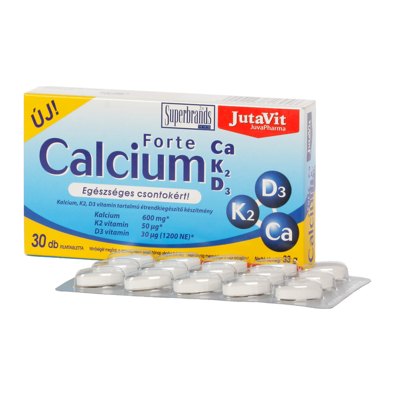 JutaVit Calciu Forte Ca K2 D3 30CP