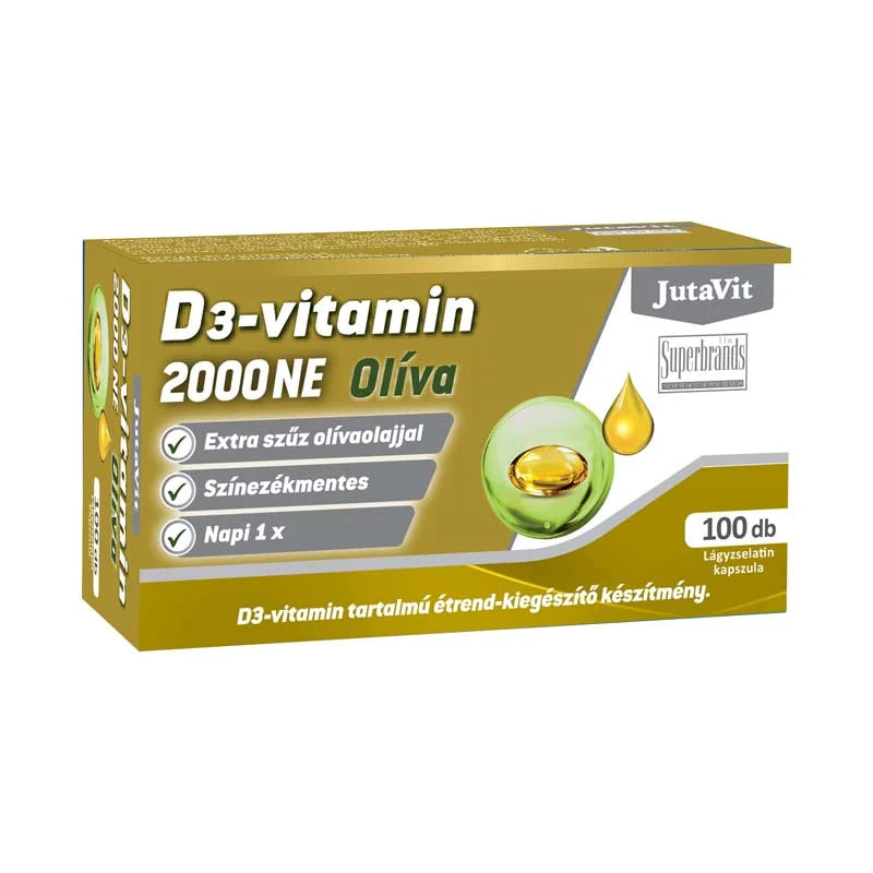 Vitamina D3 2000UI (50µg) Măsline (TERMEN SCURT)