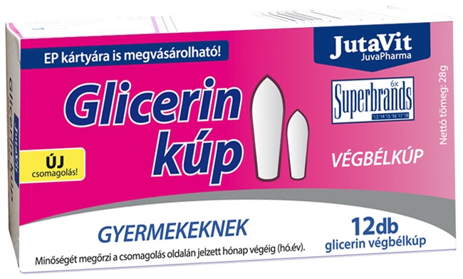 JutaVit JuvaPharma Supozitoare cu glicerină Copii 12 buc Default Title
