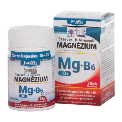JutaVit Magneziu Organic Mg + B+ D3 70 tablete