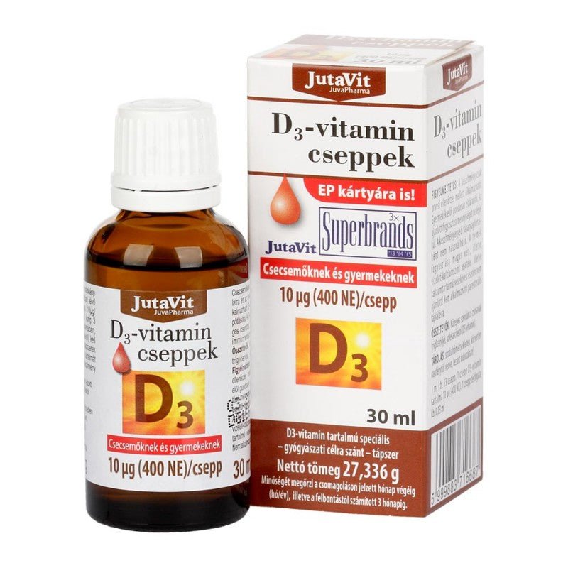JutaVit Picături De Vitamina D3 30 ml