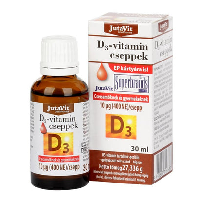 JutaVit Picături De Vitamina D3 30 ml