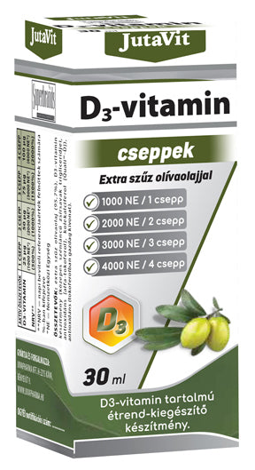 JutaVit picături de vitamina D3 Cu ulei virgin de măsline Default Title