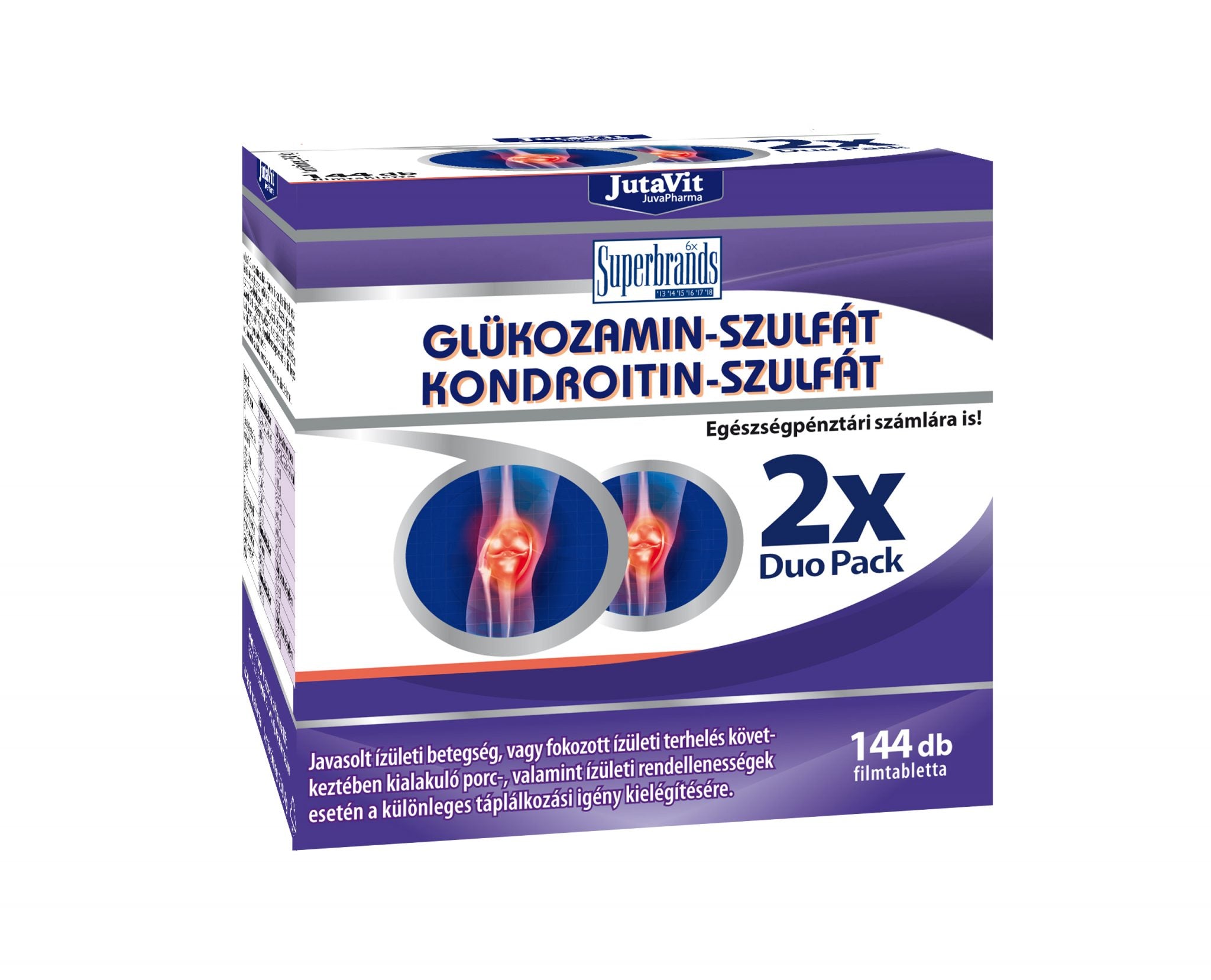 JutaVit SULFAT DE GLUCOZAMINĂ+CONDROITINĂ +MSM 2x Duo Pack Default Title