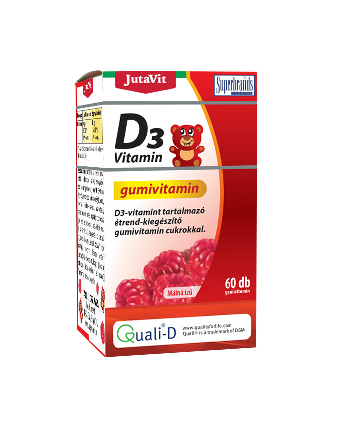 JutaVit VITAMINĂ D3 GUMATĂ 60 ursulete Default Title