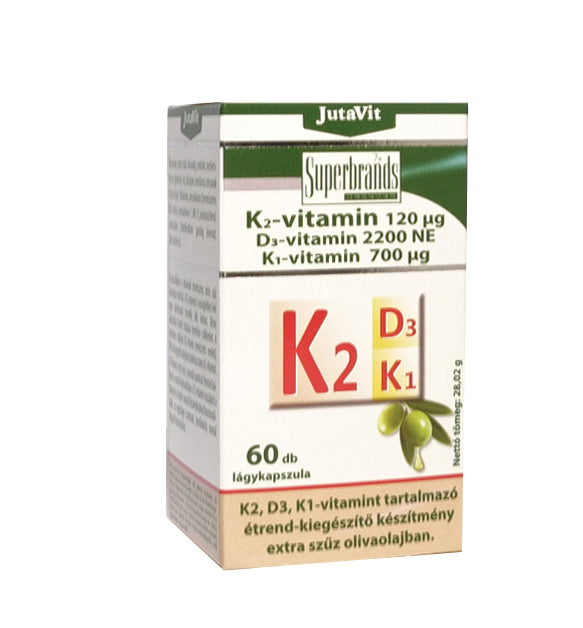 JutaVit Vitamina K2 120 + D3 2200 NE + K1 60 tablete Default Title
