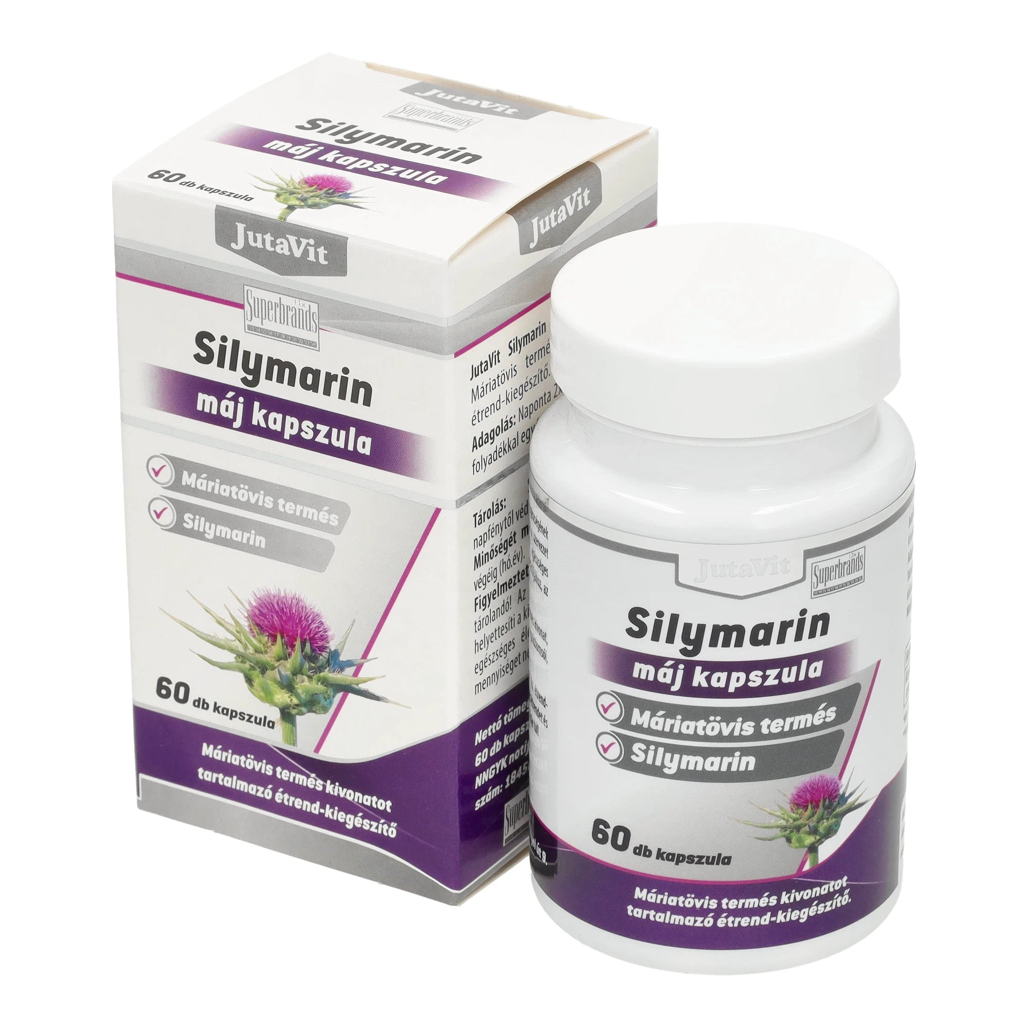 JUTAVIT SILIMARINĂ 210 mg 60 tablete
