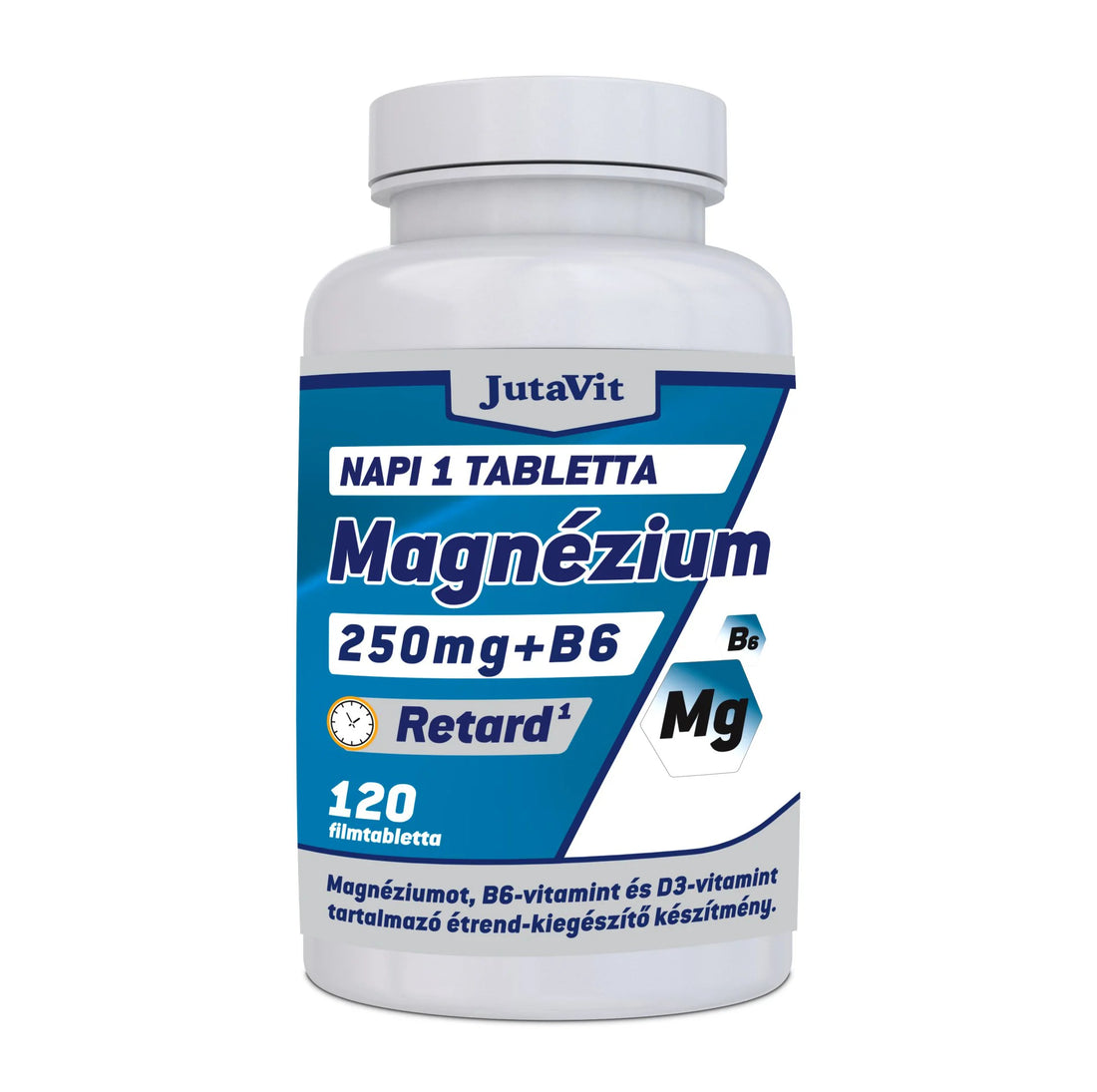 JUTAVIT MAGNEZIUM 250 mg Retard +B6+D3 120 TABLETE Default Title