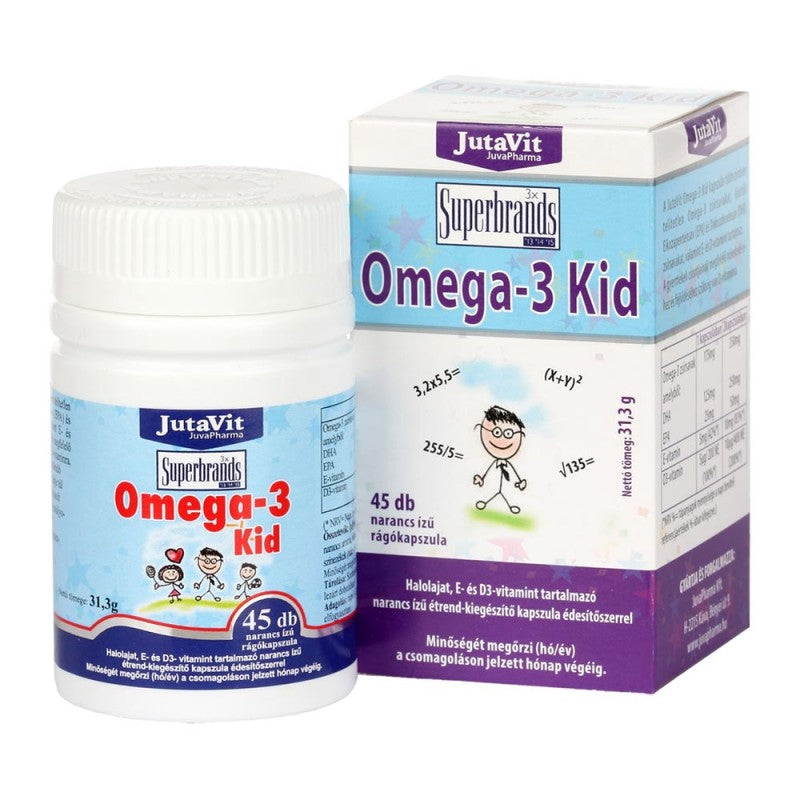 OMEGA 3 KID 45 capsule moi cu gust de portocale Default Title