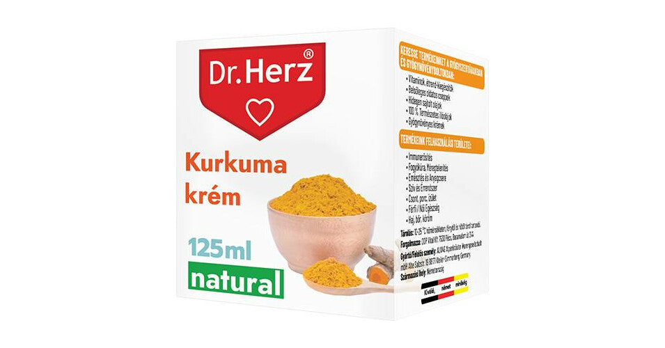 DR HERZ CREMA CU EXTRACT DE CURCUMA 125 ML (TERMEN SCURT)